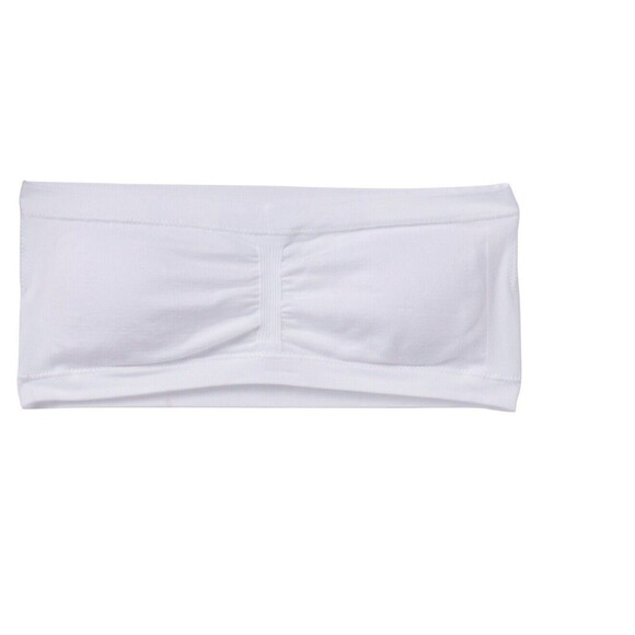 Maidenform Girls' Bandeau BraSeamless White Size Small Proms dances Tops New - Picture 5 of 5